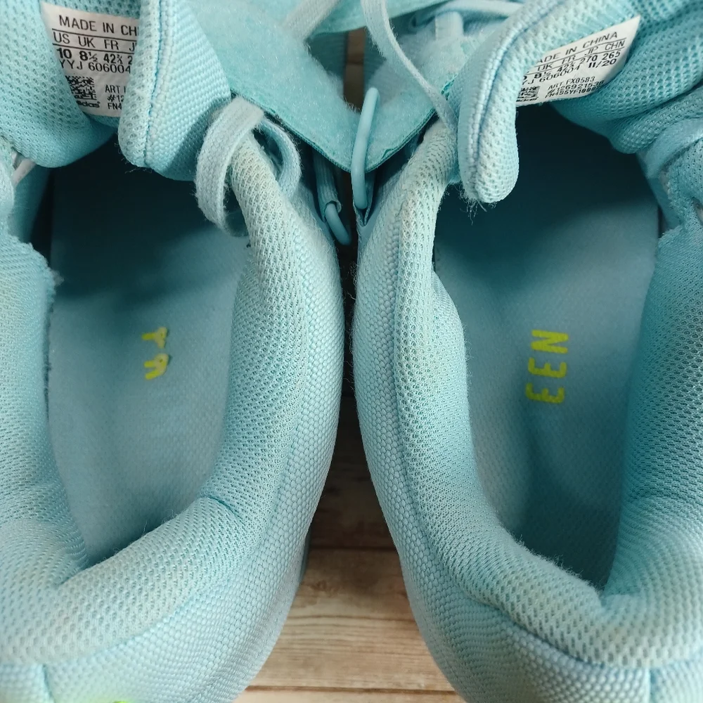 Adidas PowerLift 4 Cross Trainer Hazy Sky Blue Solar Yellow Gym Shoes Women's 10
